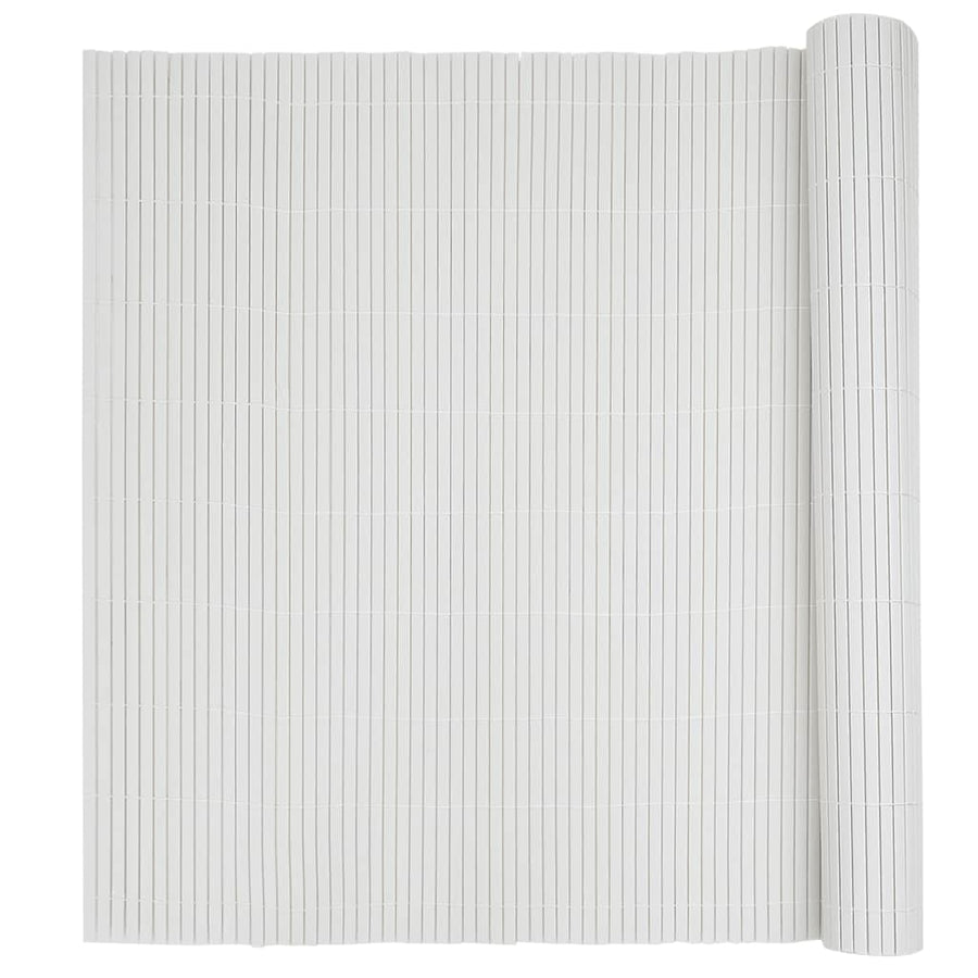 Garden Fence Double-Sided White 1.8x3 m PVC