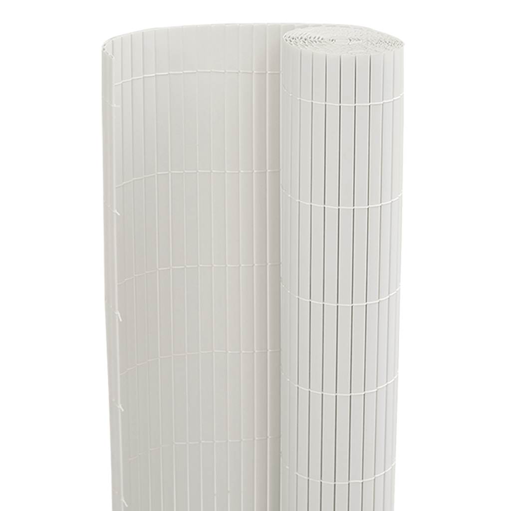 Garden Fence Double-Sided White 1.8x3 m PVC