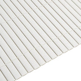 Garden Fence Double-Sided White 1.8x3 m PVC - Close-Up Angle