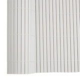Garden Fence Double-Sided White 1.8x3 m PVC - Low Angle