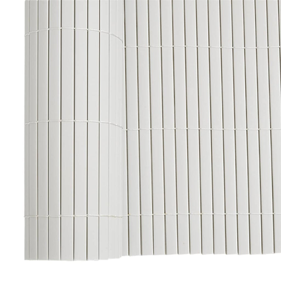 Garden Fence Double-Sided White 1.8x3 m PVC
