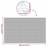 Garden Fence Double-Sided White 1.8x3 m PVC
