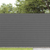 Garden Fence Double-Sided Grey 1.8x3 m PVC - Side View