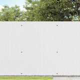 Garden Fence Double-Sided White 1.8x5 m PVC - Side View
