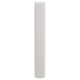 Garden Fence Double-Sided White 1.8x5 m PVC - Top-Down View