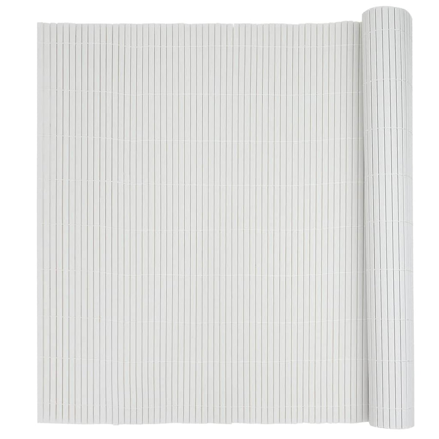 Garden Fence Double-Sided White 1.8x5 m PVC