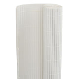 Garden Fence Double-Sided White 1.8x5 m PVC
