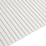 Garden Fence Double-Sided White 1.8x5 m PVC - Close-Up Angle