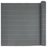 Garden Fence Double-Sided Grey 1.8x5 m PVC