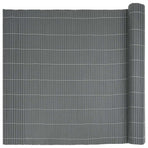 Garden Fence Double-Sided Grey 1.8x5 m PVC
