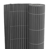 Garden Fence Double-Sided Grey 1.8x5 m PVC