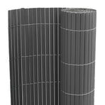 Garden Fence Double-Sided Grey 1.8x5 m PVC