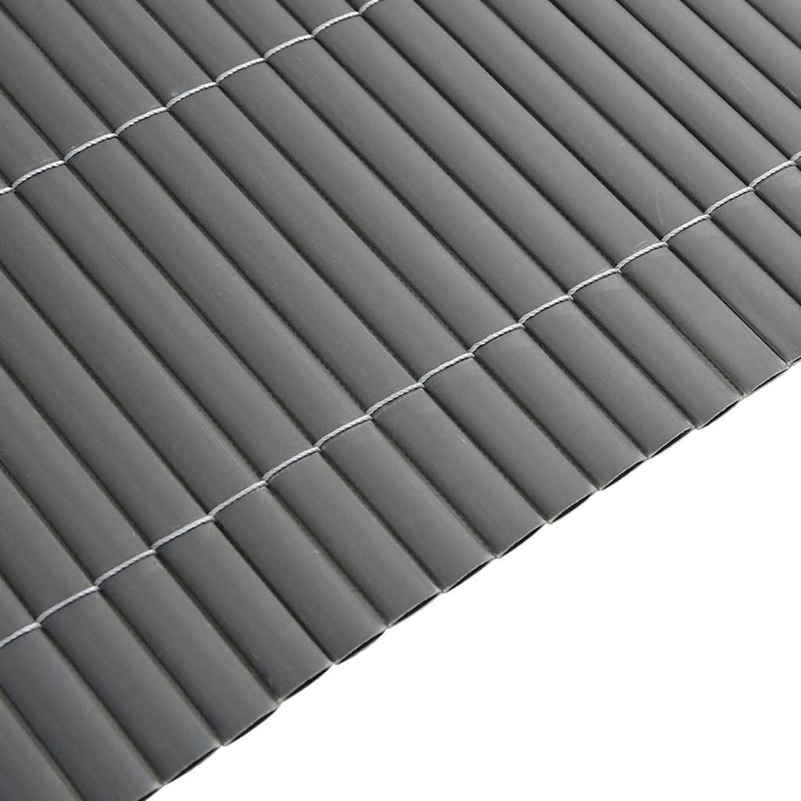 Garden Fence Double-Sided Grey 1.8x5 m PVC