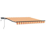 Retractable Awning Yellow and Orange 300 x 250 cm - Side View