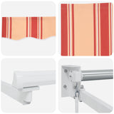 Retractable Awning Yellow 300 x 250 cm - Top-Down View