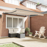 Retractable Awning Beige 300 x 250 cm Polyester and Aluminium - Side View