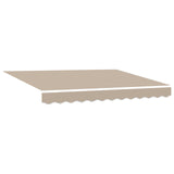Retractable Awning Beige 300 x 250 cm Polyester and Aluminium - Front View