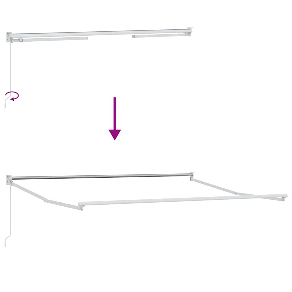 Retractable Awning Beige 300 x 250 x 165 cm