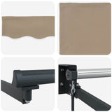 Retractable Awning Beige 300 x 250 x 165 cm