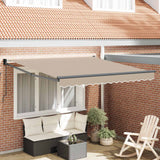 Retractable Awning Beige 300 x 250 x 165 cm