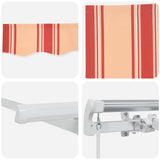 Retractable Awning Yellow and Orange 400 x 300 cm