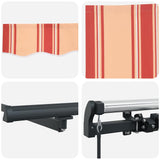 Retractable Awning Yellow and Orange 400 x 300 cm - Low Angle