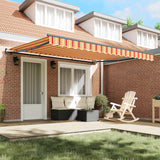 Retractable Awning Yellow and Orange 400 x 300 cm