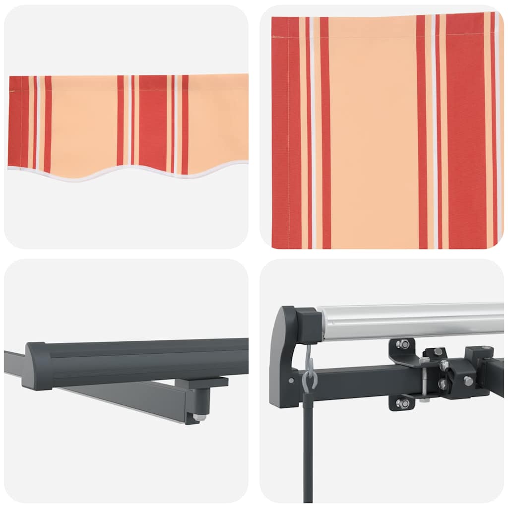 Retractable Awning Yellow and Orange 400 x 300 cm