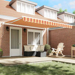 Retractable Awning Yellow and Orange 400 x 300 cm