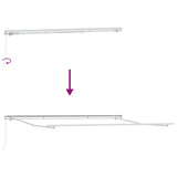 Retractable Awning Beige 400 x 300 cm Polyester and Aluminium