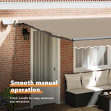 Retractable Awning Beige 400 x 300 cm Fabric and Aluminium - Extra Image
