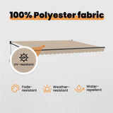 Retractable Awning Beige 400 x 300 cm - Extra Image