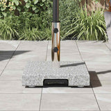 Parasol Base Grey 41 x 41 x 37 cm Granite - Top-Down View