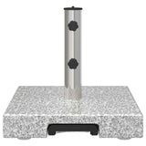 Parasol Base Grey 41 x 41 x 37 cm Granite - Rear View