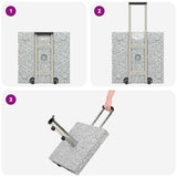 Parasol Base Grey 41 x 41 x 37 cm Granite - Extra Image