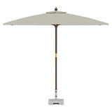 Parasol Base Grey 41 x 41 x 37 cm Granite - Side View