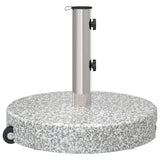 Parasol Base Grey 45 x 45 x 37.5 cm Granite - Close-Up Angle