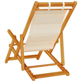 Beach Chair 2 pcs Brown 61.5 x 123 x 82cm Solid Acacia wood - 45-Degree Angle