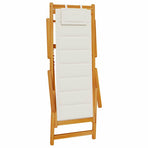 Beach Chair 2 pcs Brown Solid Acacia Wood