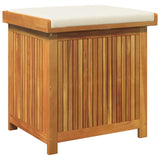 Outdoor Cushion Box 60x50x61 cm Solid Wood Acacia - Front View
