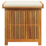 Outdoor Cushion Box 60x50x61 cm Solid Wood Acacia - 45-Degree Angle