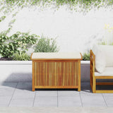 Outdoor Cushion Box 90x50x60.5 cm Solid Wood Acacia - Side View