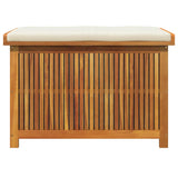 Outdoor Cushion Box 90x50x60.5 cm Solid Wood Acacia - 45-Degree Angle