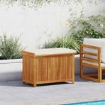 Outdoor Cushion Box 90x50x60.5 cm Solid Wood Acacia