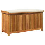 Outdoor Cushion Box 113x50x60.5 cm Solid Wood Acacia