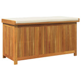 Outdoor Cushion Box 113x50x60.5 cm Solid Wood Acacia - Front View