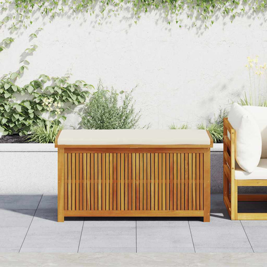 Outdoor Cushion Box 113x50x60.5 cm Solid Wood Acacia