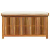 Outdoor Cushion Box 113x50x60.5 cm Solid Wood Acacia - 45-Degree Angle