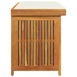 Outdoor Cushion Box 113x50x60.5 cm Solid Wood Acacia - Rear View