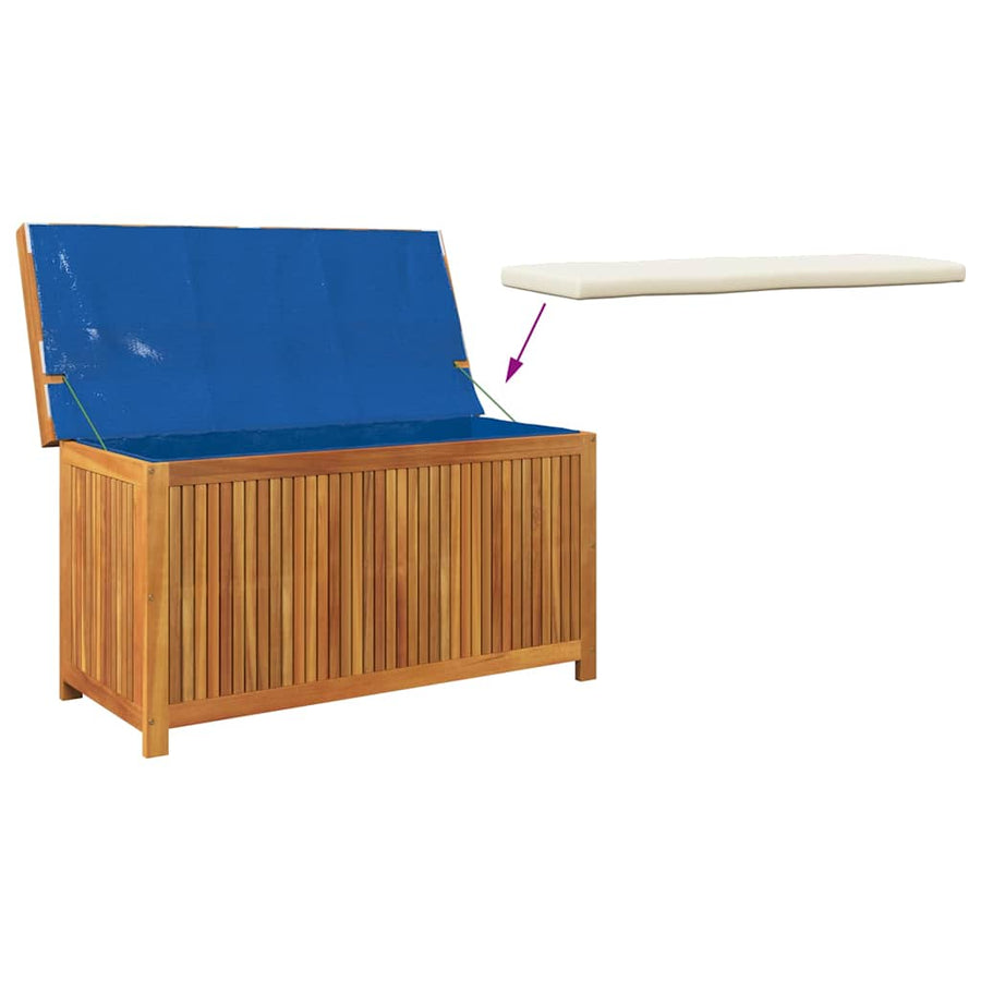 Outdoor Cushion Box 113x50x60.5 cm Solid Wood Acacia
